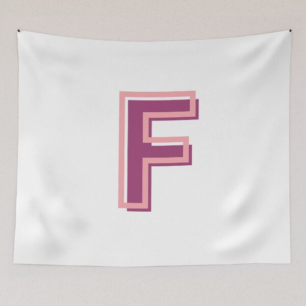 Item preview, pink and purple F letter designed and sold by charlyjovic.
