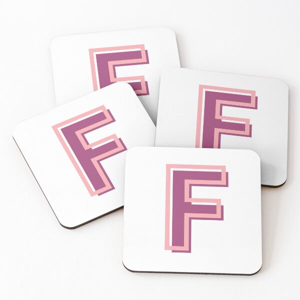 Item preview, pink and purple F letter designed and sold by charlyjovic.