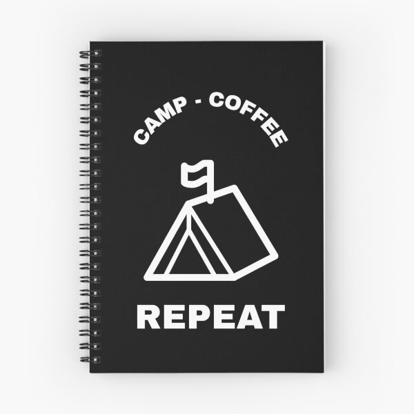 Item preview, Camping and Coffee Slogan designed and sold by coffeecrewtees.