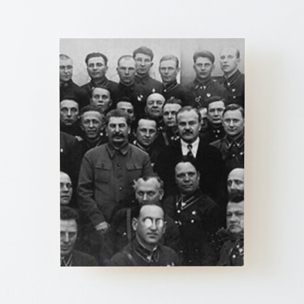 Stalin and the NKVD - Сталин и НКВД Wood Mounted Print