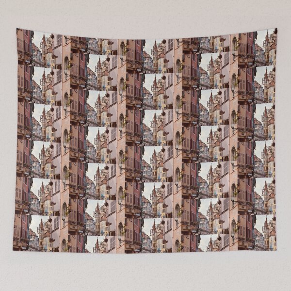Item preview, Pink French Street (Colmar) designed and sold by eabienvenue.