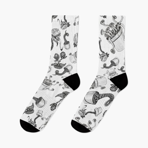Item preview, Haunted Garden Plants Pen and Ink Pattern designed and sold by Ariana Dagan.