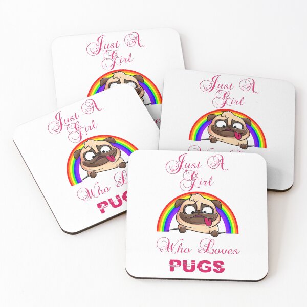 Item preview, Just a Girl Who Loves Pugs designed and sold by TeeStoreMeStore.