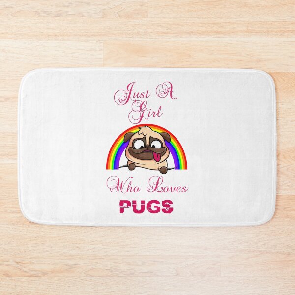 Item preview, Just a Girl Who Loves Pugs designed and sold by TeeStoreMeStore.
