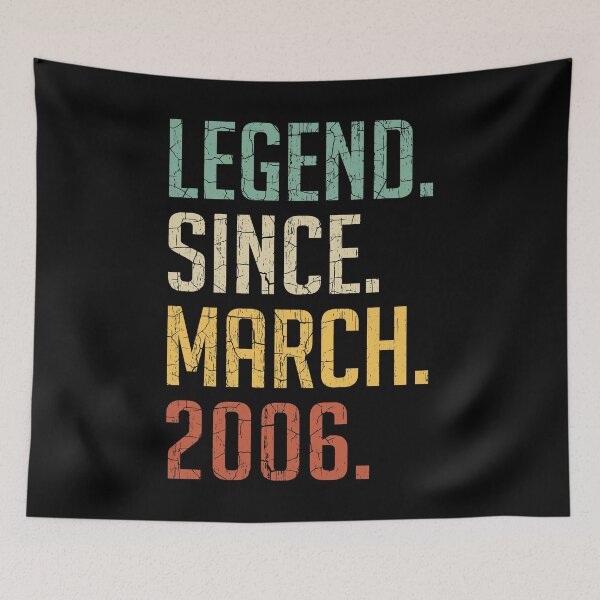 Item preview, Legend Since March 2006 15th Birthday Gift 15 Years Old Vintage March 2006 designed and sold by Takatv.