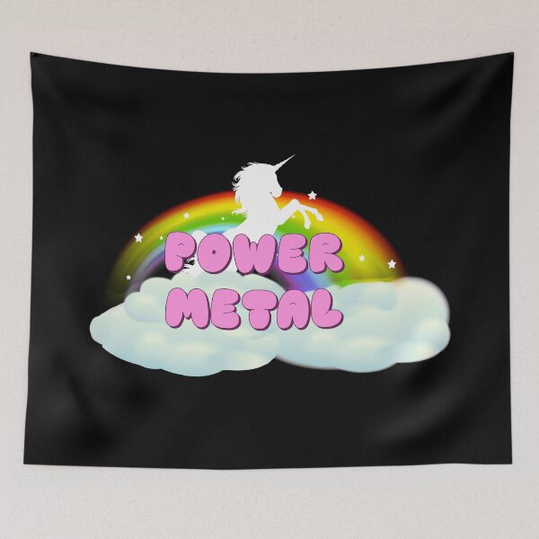 Item preview, POWER METAL UNICORN RAINBOW designed and sold by sherwinc.