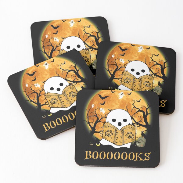 Item preview, Booooooks ghost reading books teacher halloween designed and sold by MonaMortiz.