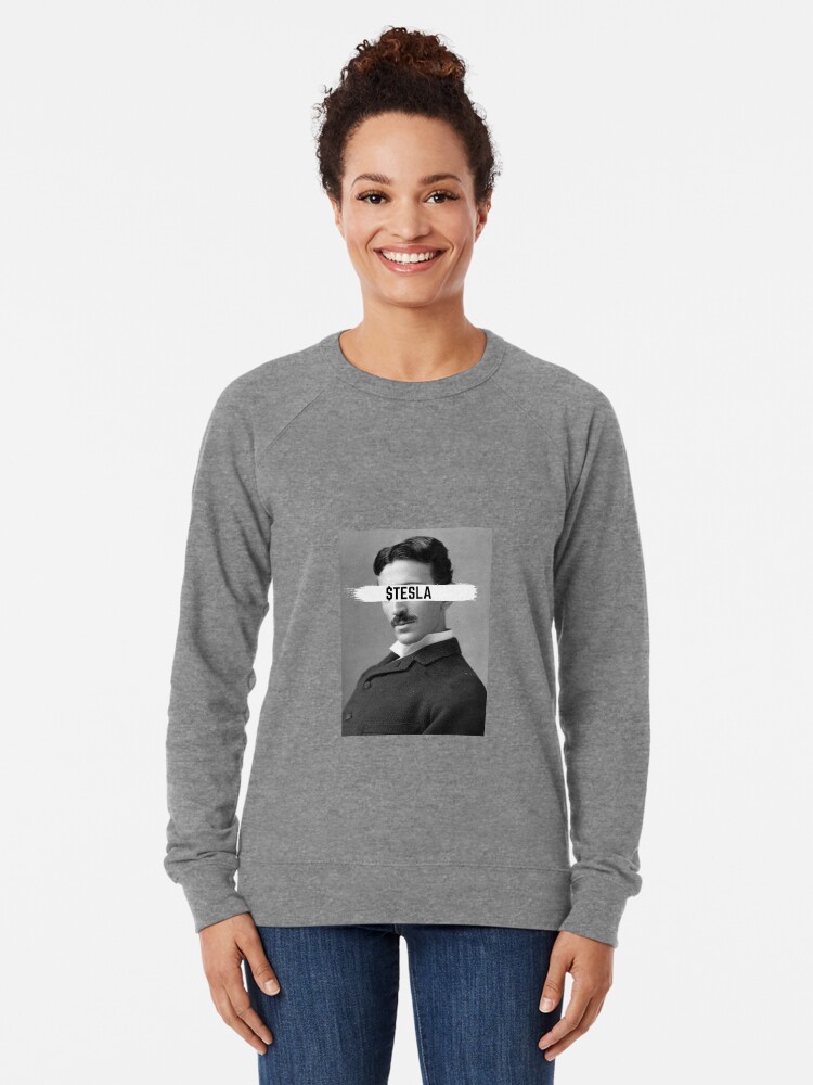 "NIKOLA TESLA STOCK SYMBOL" Lightweight Sweatshirt by ...