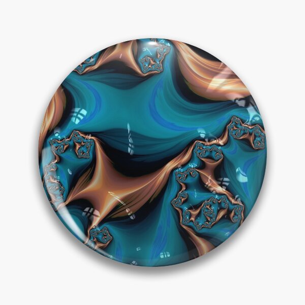 Item preview, Teal and Gold Silk designed and sold by Elisabeth Lucas.