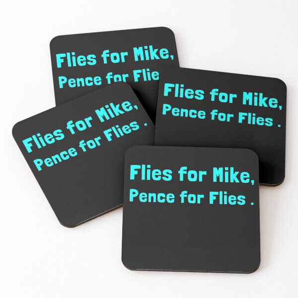 Item preview, flies for mike, pence for flies designed and sold by Feline Rockstars.