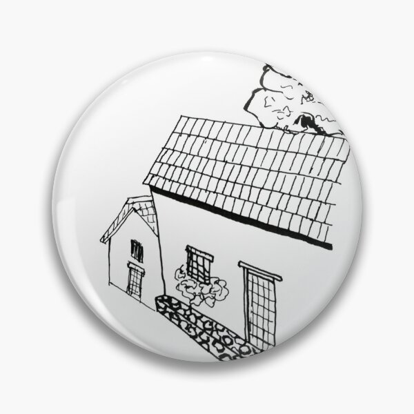 Item preview, Black and White House Building designed and sold by Mirushy.
