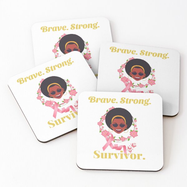 Item preview, Breast Cancer Awareness - Brave, Strong, Survivor designed and sold by Cancer Support  Regal Studio.