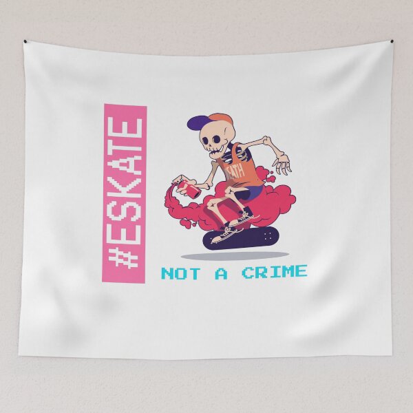 Item preview, #ESKATE. Not a Crime. designed and sold by SilverFoxStore.