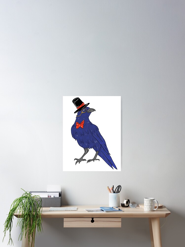 Thumbnail 2 of 3, Poster, Fancy Crow designed and sold by missmann.