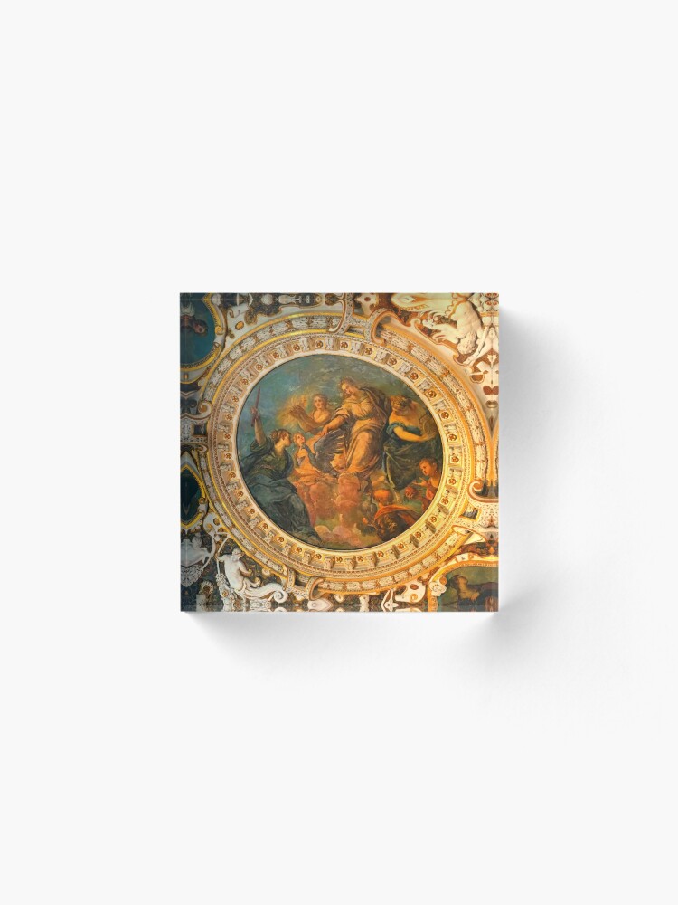 Alternate view of Vatican Ceiling Mural-Goddesses & Children Acrylic Block