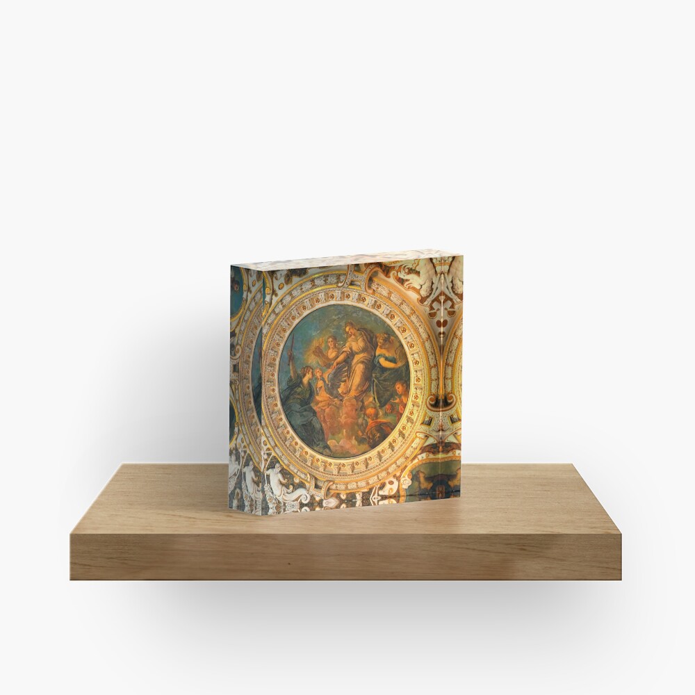 Vatican Ceiling Mural-Goddesses & Children Acrylic Block