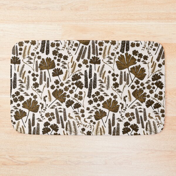 Item preview, Ancient Plants Pattern - Brown on White designed and sold by kelseywinsor.
