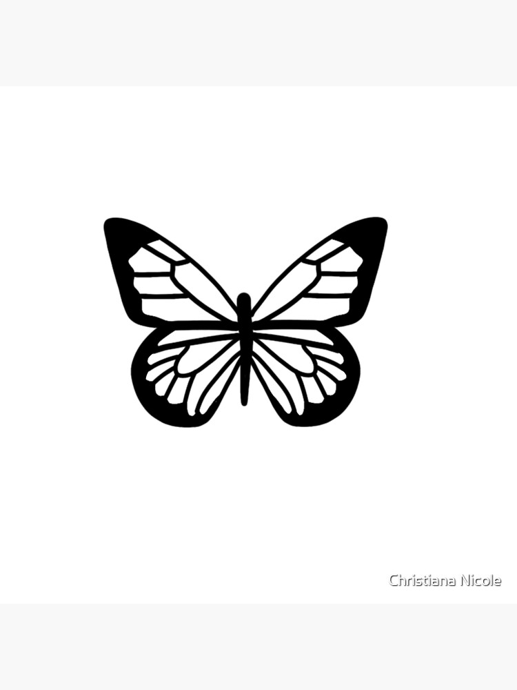 Premium Photo | Black Butterfly Tattoo Logo Dark Violet Symmetrical Design