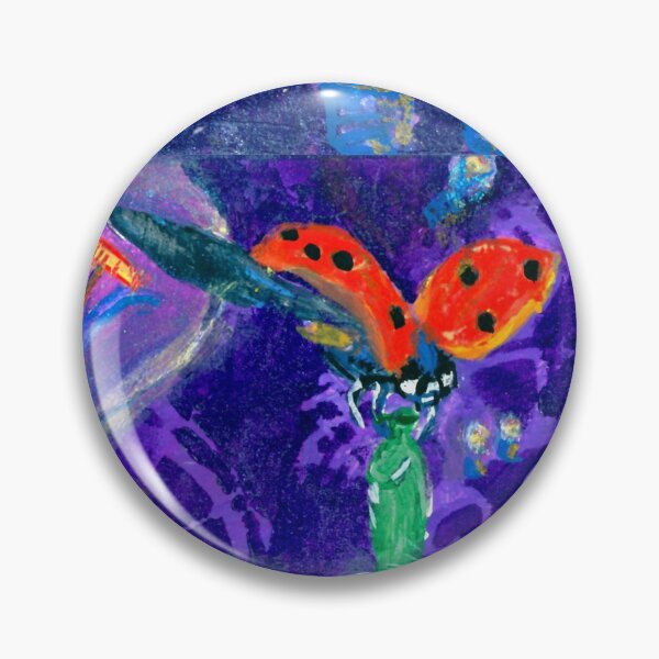 Item preview, Surrealist Ladybug and hot air balloons in Light bulb shapes designed and sold by Eejee-SK.