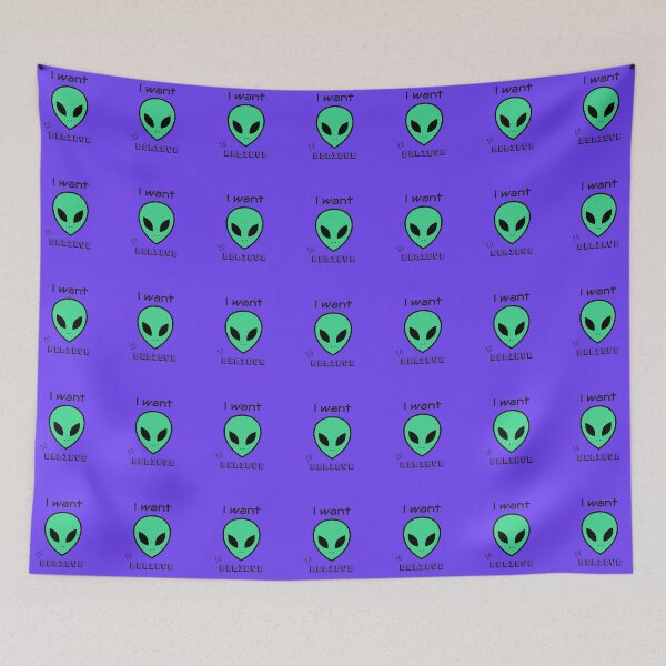 Item preview, Green Alien Head, "I Want to Believe" designed and sold by tepalistings.