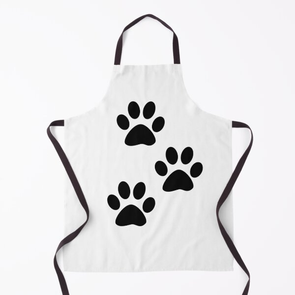 Item preview, Paw Print Trail (Black) designed and sold by Valentine Isla.
