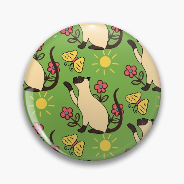 Item preview, Siamese Cat Playing with Butterfly designed and sold by lulululupaint.