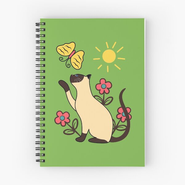 Artikelvorschau, Siamkatze spielt mit Schmetterling entworfen und verkauft von lulululupaint.