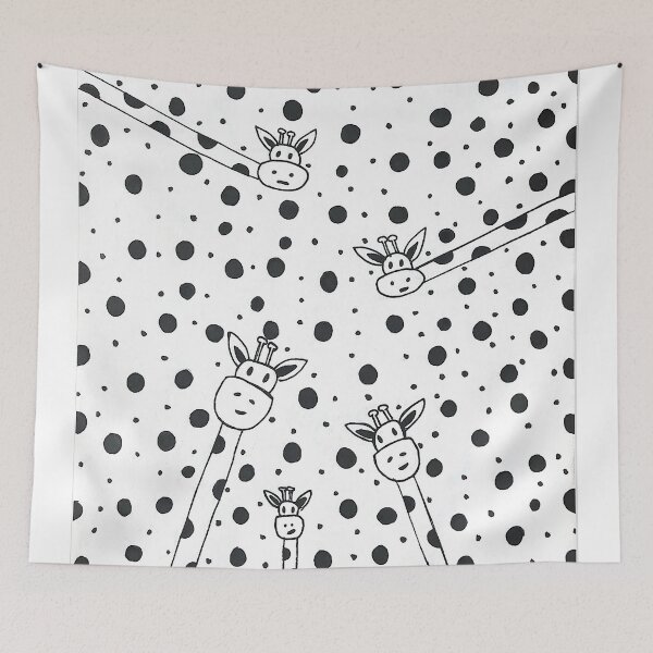 Item preview, Simple Hand-drawn Giraffes Artwork designed and sold by HoHartndesign.