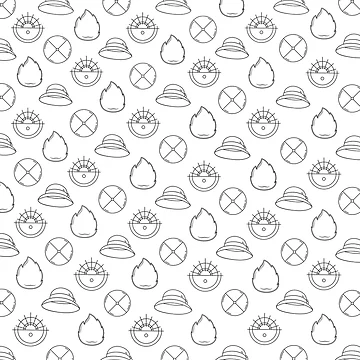 Artwork thumbnail, Light Magic Castle Pattern by Object95