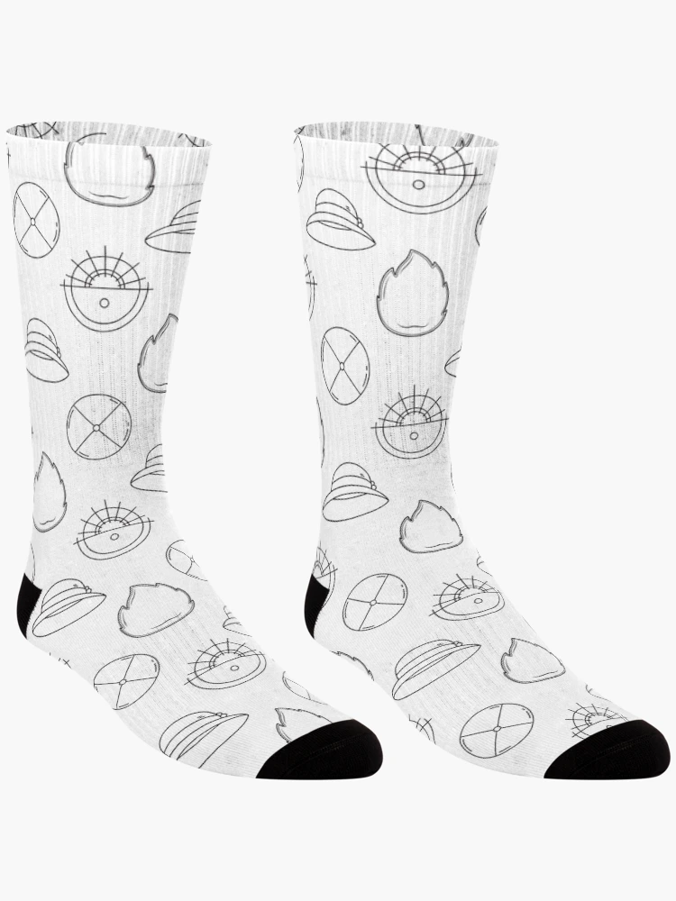 Thumbnail 3 of 5, Socks, Light Magic Castle Pattern designed and sold by Object95.