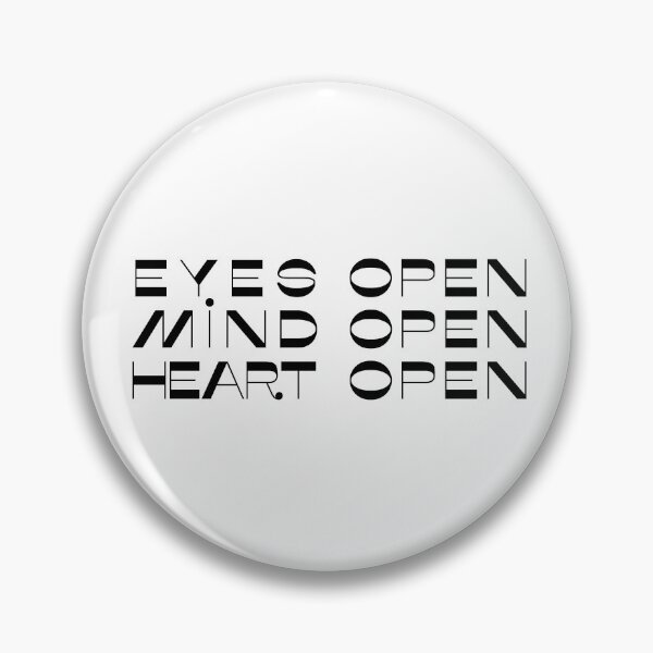 Item preview, Eyes Open, Mind Open, Heart Open designed and sold by Aryeh Studio.
