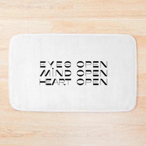 Item preview, Eyes Open, Mind Open, Heart Open designed and sold by Aryeh Studio.