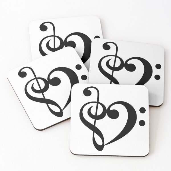 Item preview, Treble clef and heart fa designed and sold by CreacionsMeraki.