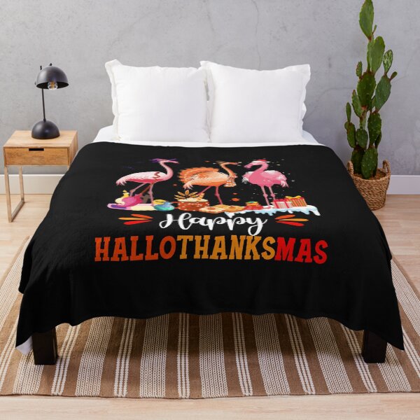 Item preview, Flamingo Halloween Merry Christmas Happy Hallothanksmas designed and sold by CreativeGift.