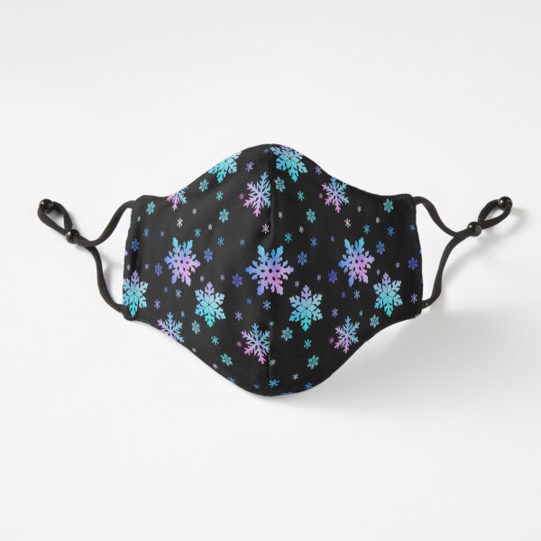Neon Colorful Snowflakes Fitted 3-Layer
