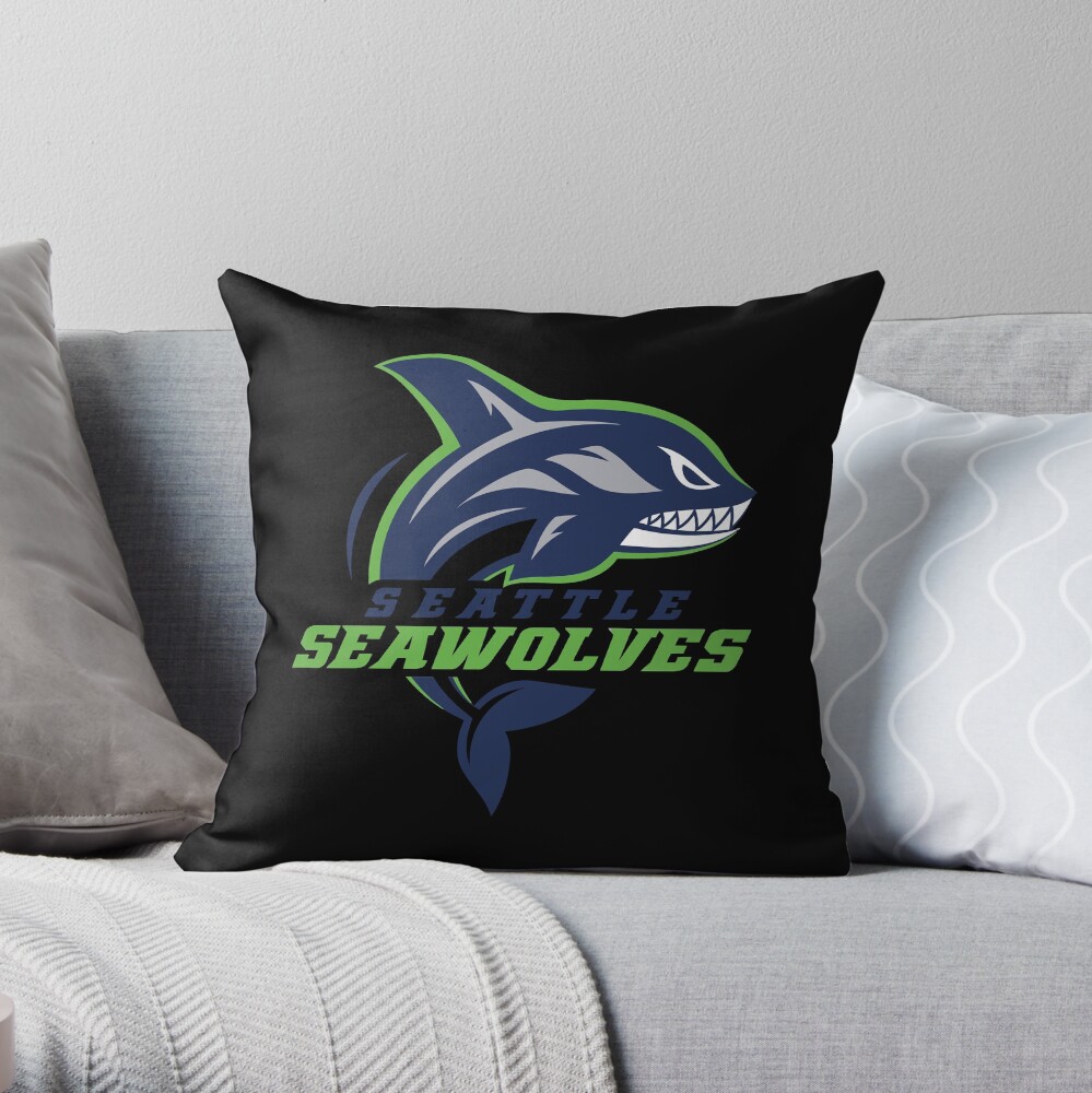 Seattle Seawolves Rugby Throw Pillow