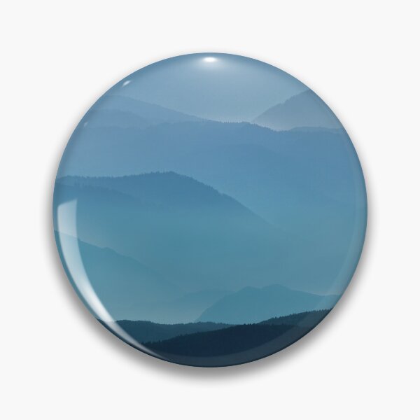 Item preview, Pastel Blue Aesthetic-mountain view sunset designed and sold by looklock.