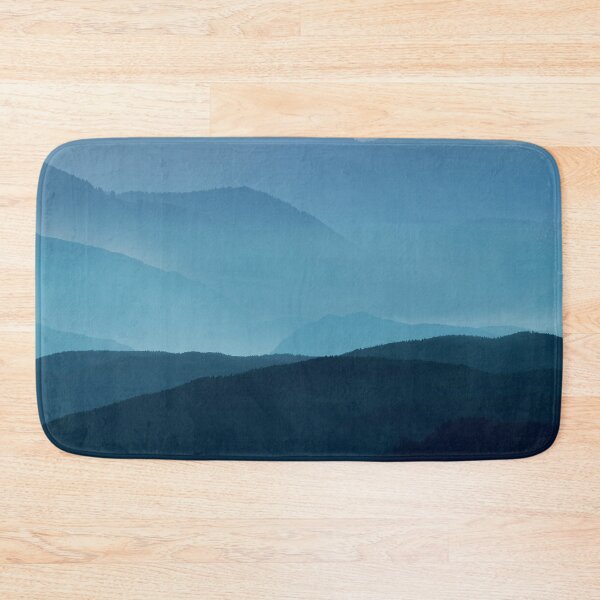 Item preview, Pastel Blue Aesthetic-mountain view sunset designed and sold by looklock.