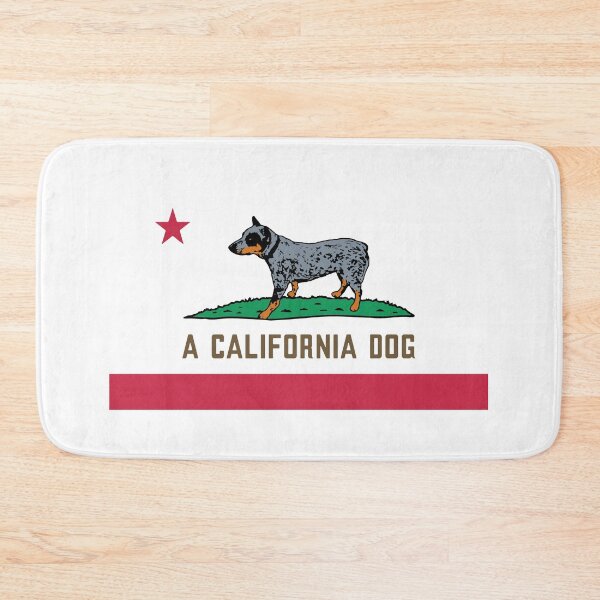 Item preview, A California Dog (ACD) Cattle Dog Heeler on California Flag designed and sold by sidehustledog.