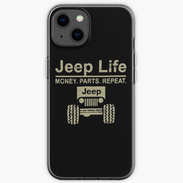Jeep Life Offroad Willys Wrangler Cherokee Rubicon Coque souple iPhone