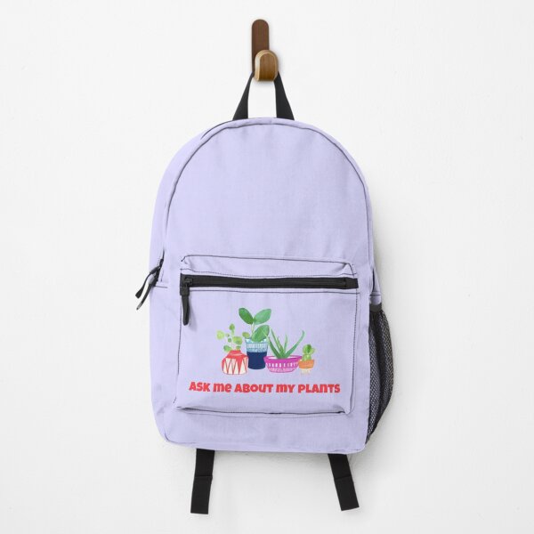 Item preview, Ask Me About My Plants Quote with Watercolour Plants and Cactus Drawing designed and sold by halmarho.
