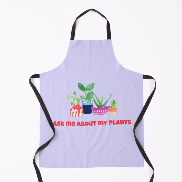 Item preview, Ask Me About My Plants Quote with Watercolour Plants and Cactus Drawing designed and sold by halmarho.