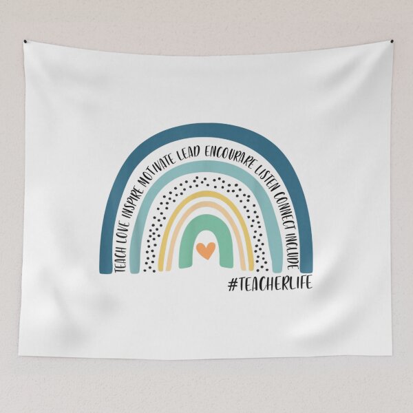 Item preview, Rainbow Teacher Shirt Teacher Love Inspire Lead Motivate  designed and sold by AcostaStafford.
