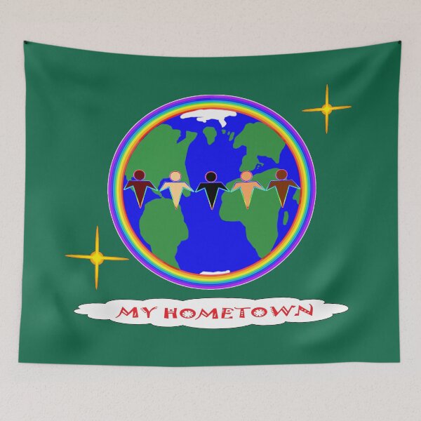 Item preview, My Hometown Earth Day Green designed and sold by foxandtigersden.