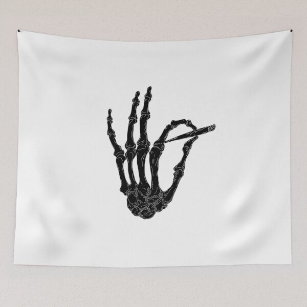 Item preview, 420 Pass the Blunt - Anatomical Fine Line Hand Illustration designed and sold by CaitlinCalling.