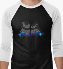 Aqua 8s Men's Baseball ¾ T-Shirt