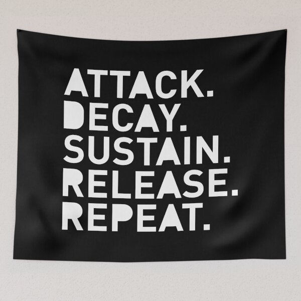 Item preview, Attack Decay Sustain Release Repeat ADSR synthesis designed and sold by lathspell.