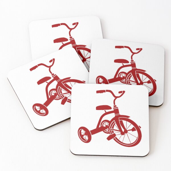 Item preview, tricycle red on clear designed and sold by Sara Frane.