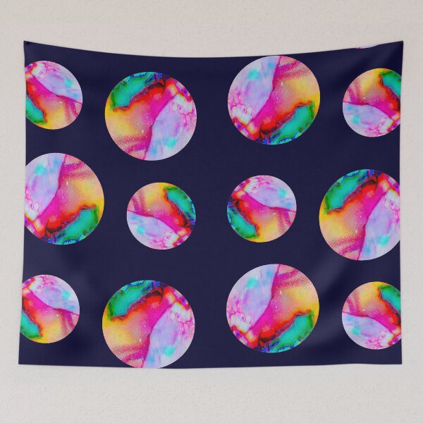 Item preview, Colorful Tie Dye Galactic Universe Spheres Graphic designed and sold by Aryeh Studio.