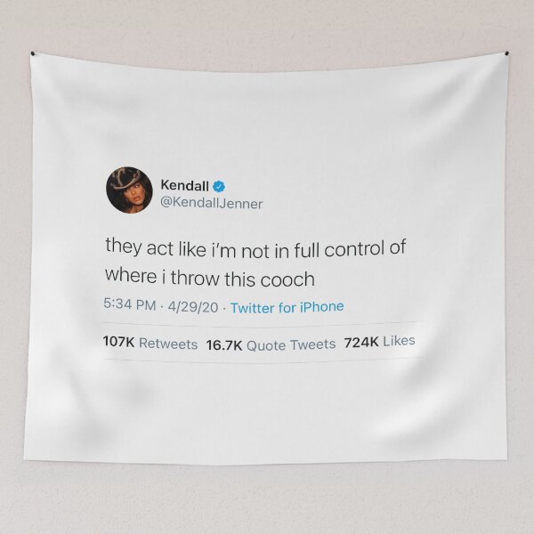 Item preview, Kendall They act like I’m not in full control of where i throw this tweet  designed and sold by briellescozz.